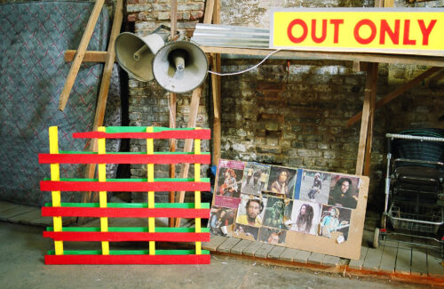 Bob's pallet at Area 10. 2003