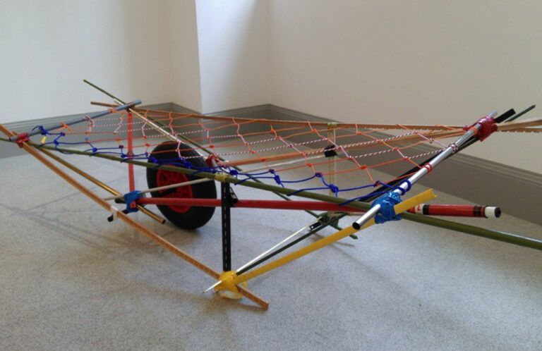 The Parachute Files - Mobile Lair. Mixed media. 2500 x 650mm